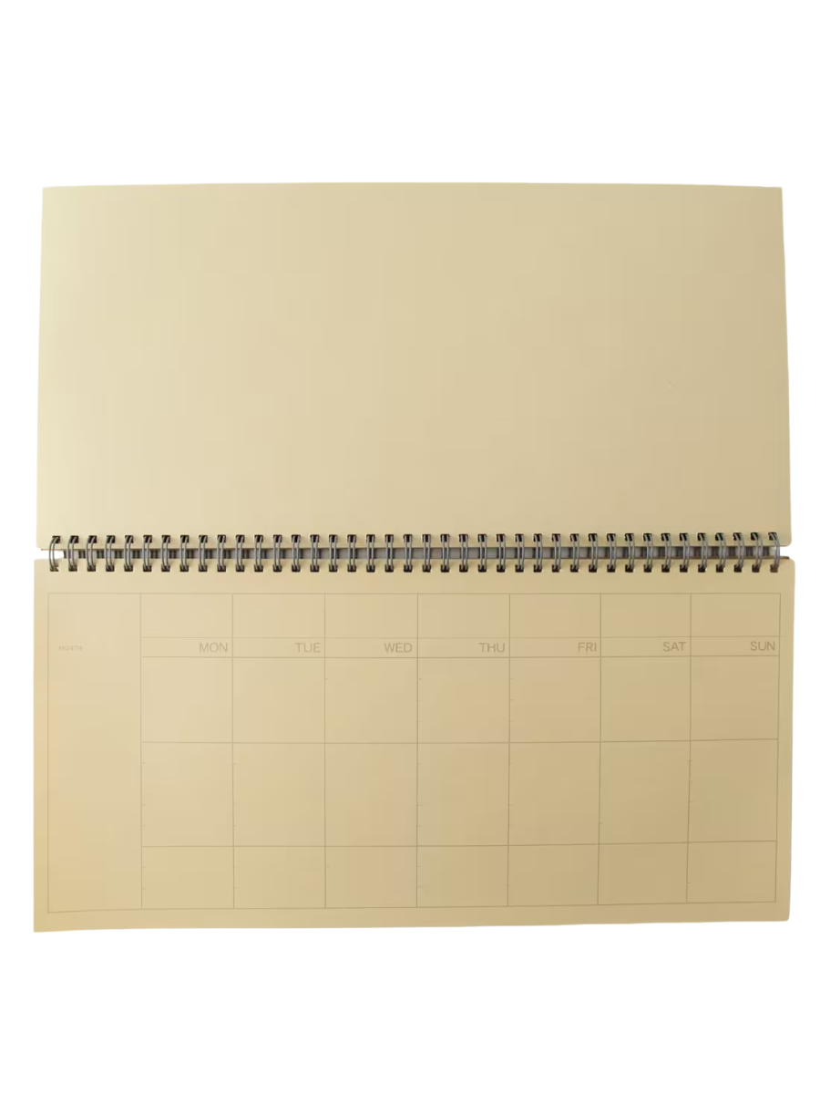 MUJI Kraft Desk Schedule Notebook