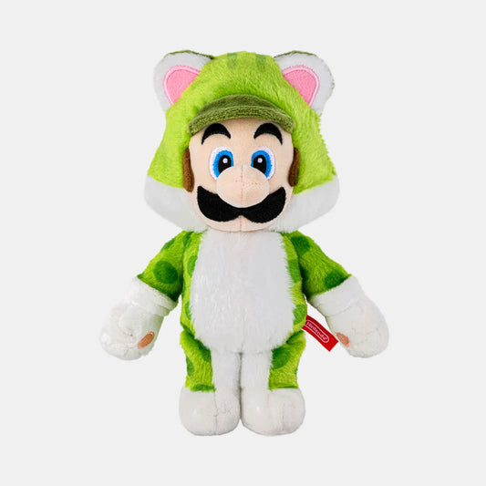 Super Mario Cat Luigi Mascot Plush with Ball Chain