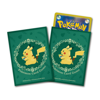 Pokemon Card Game Deck Shield Pikachu & Berries Card Sleeves 64pcs