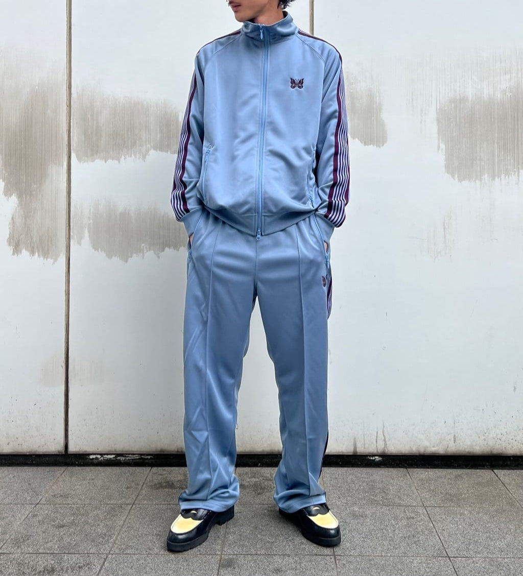 Needles FREAK'S STORE HD Track Pant Poly Smooth Sax Blue