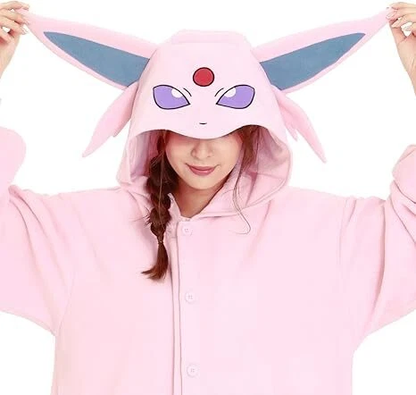 SAZAC Pokémon Espeon Kigurumi Costume Halloween Cosplay Pajamas