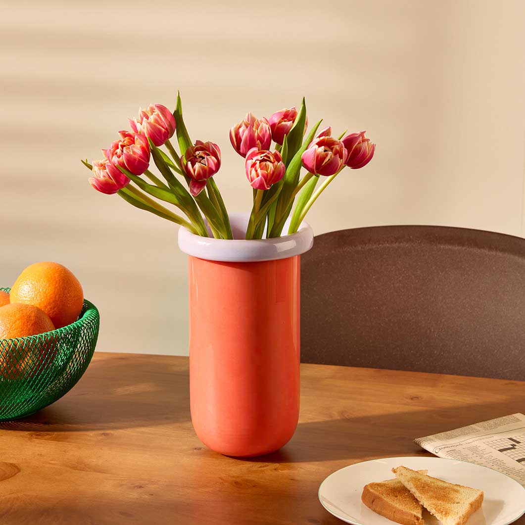 Plegado Glass Flower Vase