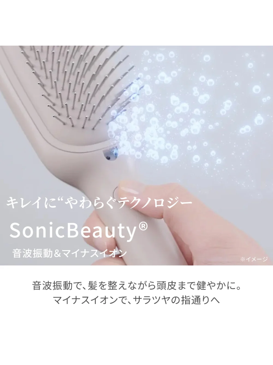 FESTINO Salon Care Scalp Ion Brush Sonic Vibration 2-Way Hair Styling Brush