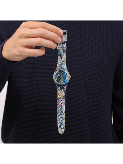 Swatch POLLOCK'S ALCHEMY SUOZ366 x Guggenheim Collection Art Watch