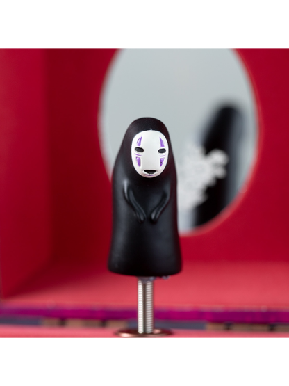 Spirited Away Music Box Paper Box No Face Rotating Figure Storage Case
