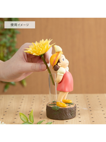 Totoro mini vase with Mei design and glass tube