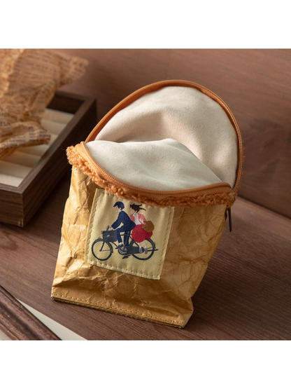 Croquette Shape Pouch Cute Food Design Cosmetic Bag