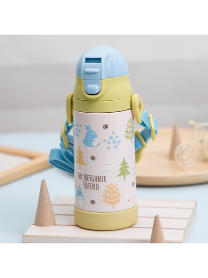 Totoro Stainless Steel Straw Mug 350ml – Lightweight Kids Insulated Bottle