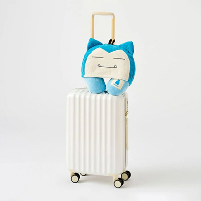 Pokemon Snorlax Hooded Neck Pillow Travel Fleece Cushion