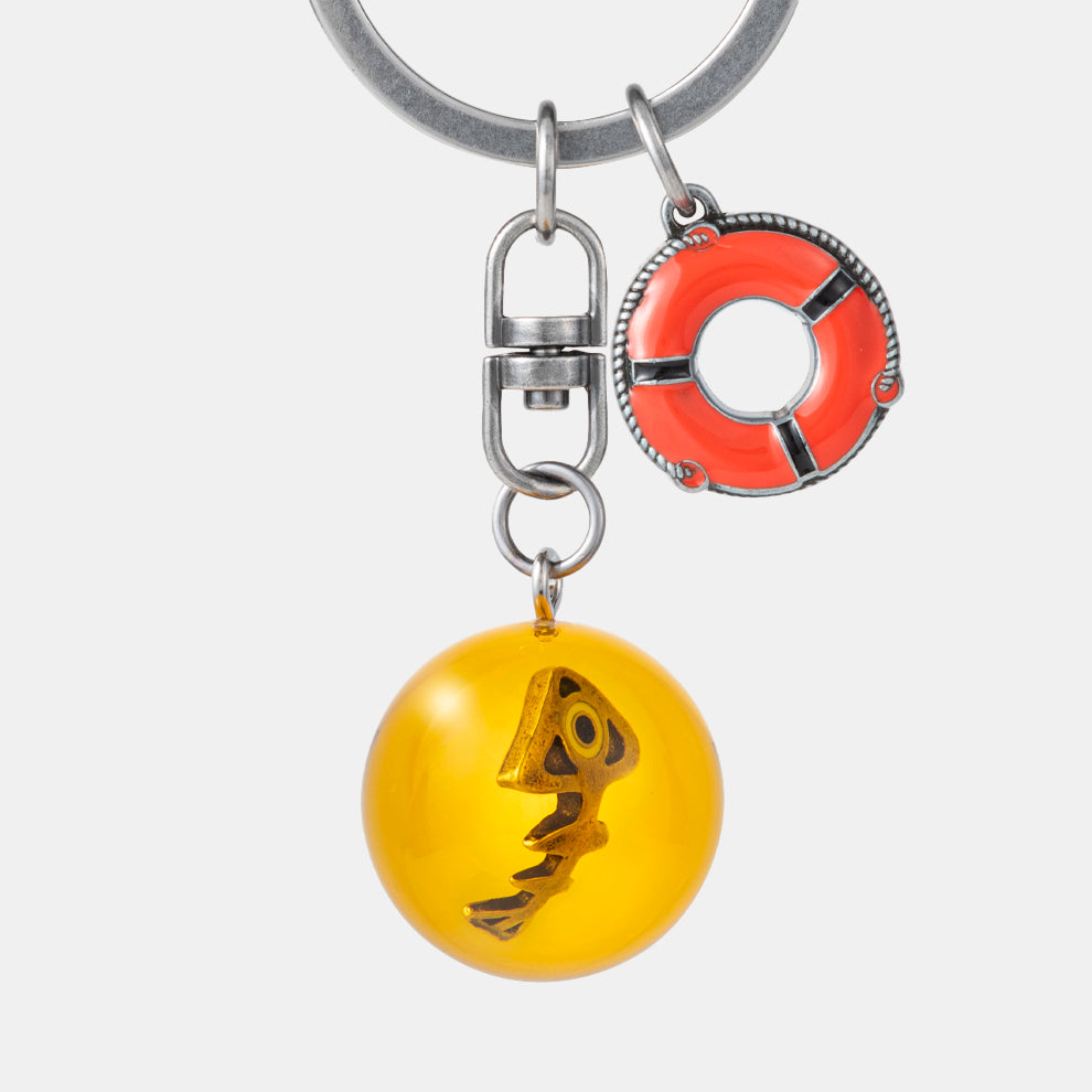 Nintendo Splatoon 3 Salmon Run Gold Salmon Keychain