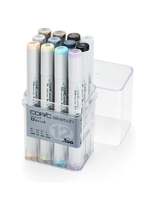 Copic Sketch Basic 12-Color Marker Set A