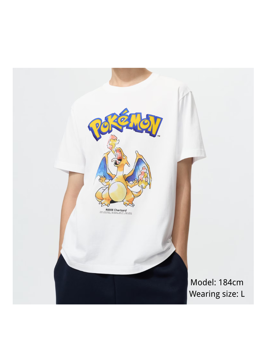 Uniqlo UT Pokemon 30th Anniversary Watercolor Graphic T-Shirt
