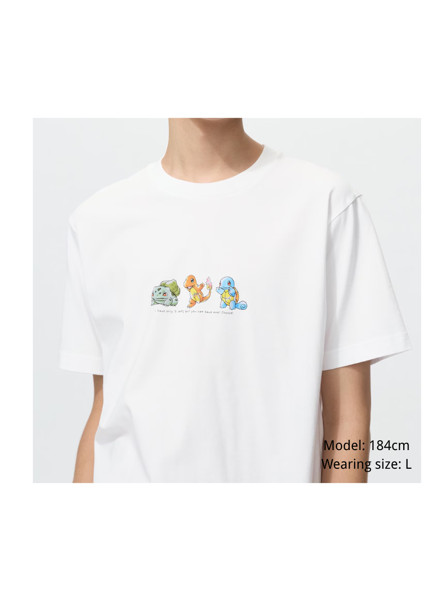 Uniqlo UT Pokemon 30th Anniversary Watercolor Graphic T-Shirt