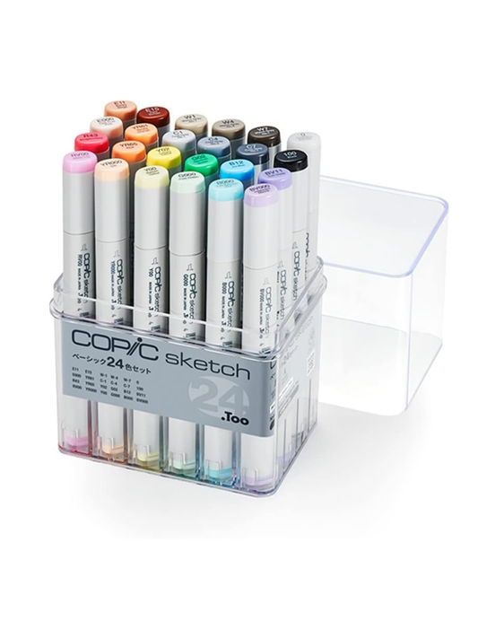 Copic Sketch Basic 24-Color Marker Set