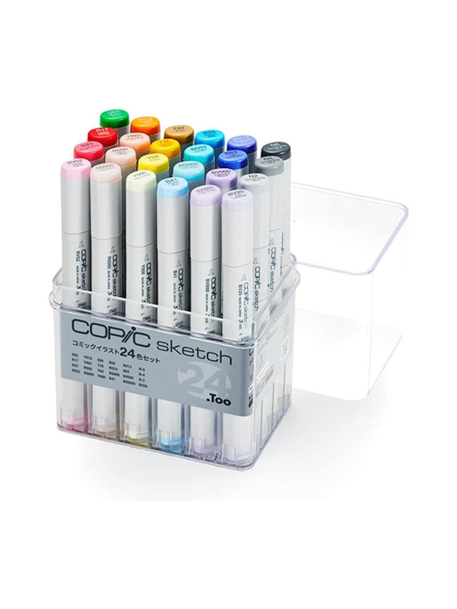 Copic Sketch Comic Illustration 24-Color Marker Set