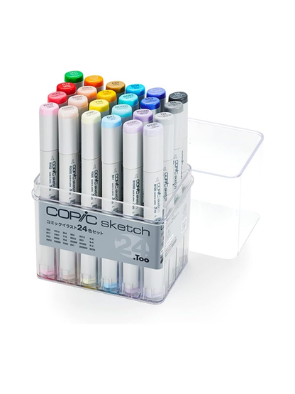 Copic Sketch Comic Illustration 24-Color Marker Set