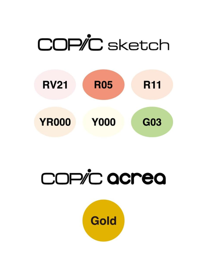 Copic Sketch Kit – Heisuke Kitazawa Collaboration Set “Omekashi Biyori”