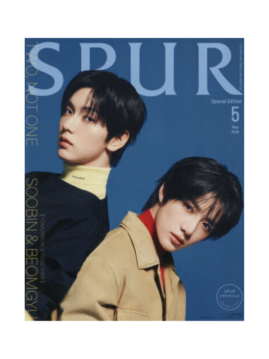 SPUR May 2026 Special Edition SOOBIN & BEOMGYU Cover Japanese Fashion Magazine
