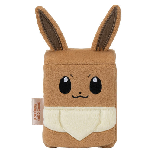 Pokemon Card Game Plush Deck Case Eevee Card Storage Box