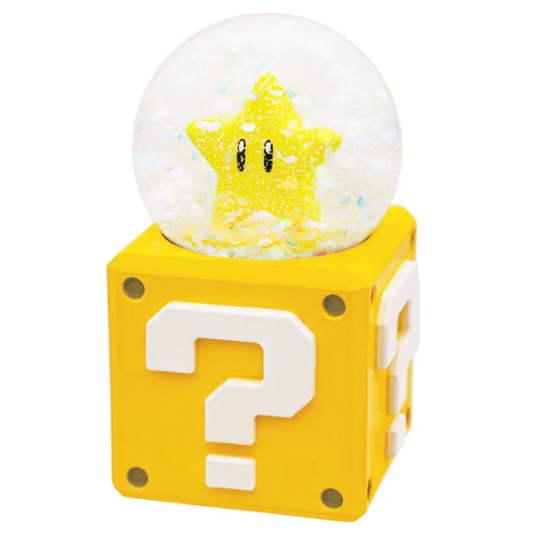 Super Nintendo World Question Block Super Star Snow Globe