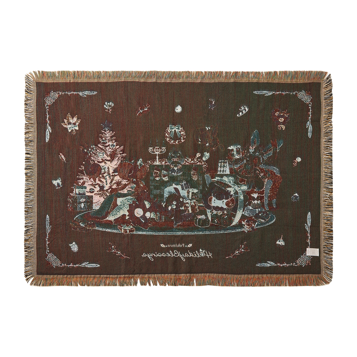 Pokemon Holiday Blessings Jacquard Blanket