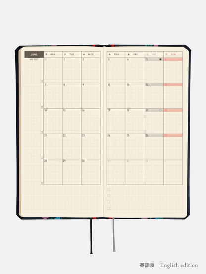 Hobonichi Techo Weeks 2027 Petit Bloom Planner