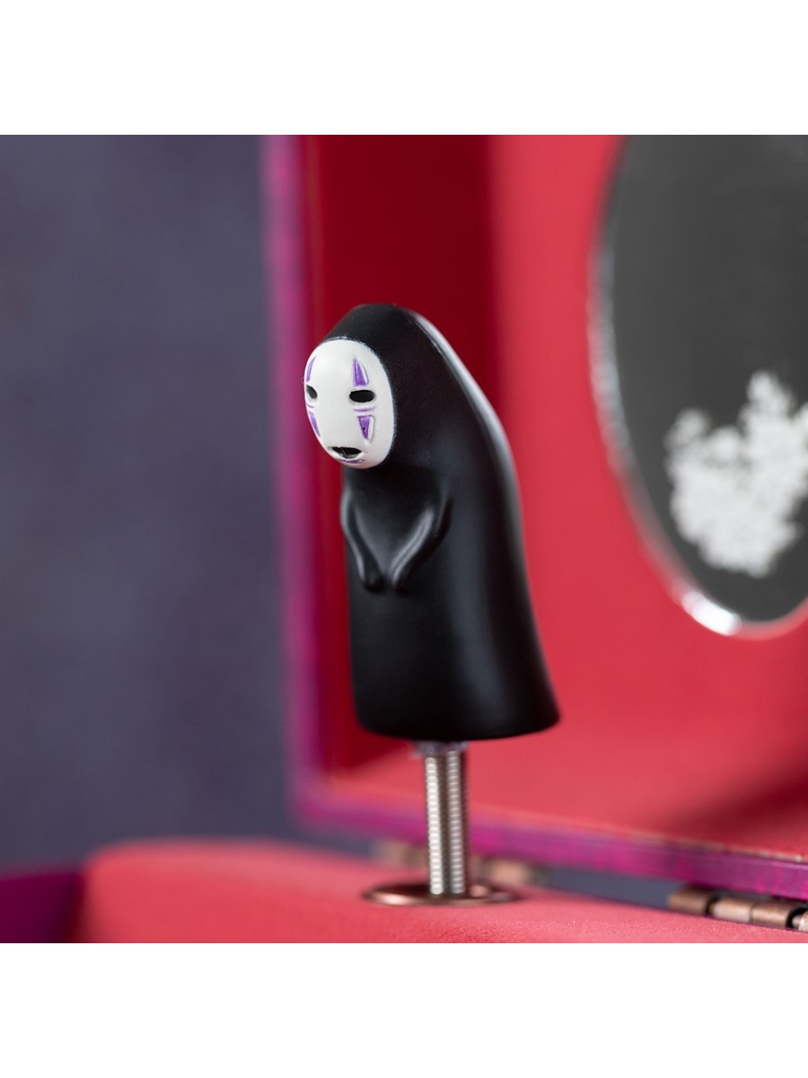 Spirited Away Music Box Paper Box No Face Rotating Figure Storage Case