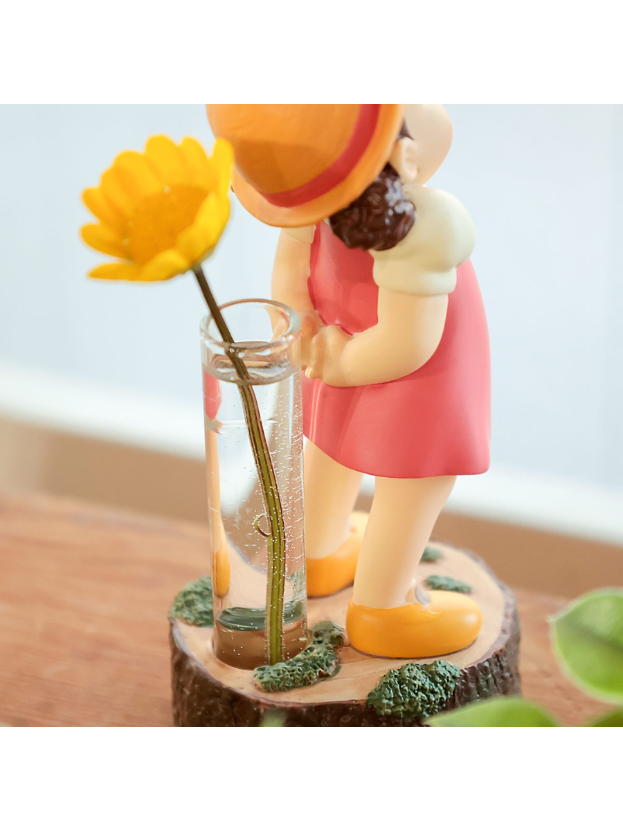 Totoro mini vase with Mei design and glass tube