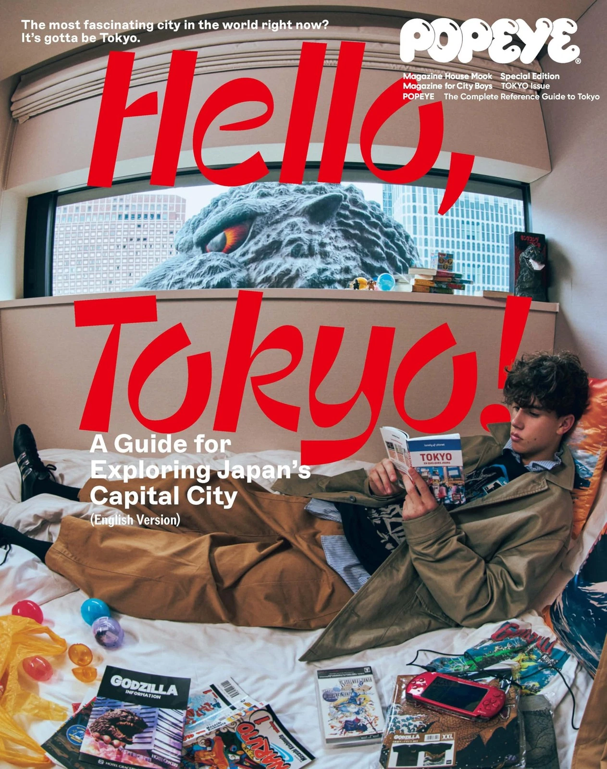 Popeye Special Edition English Version Hello Tokyo Travel Guide Book