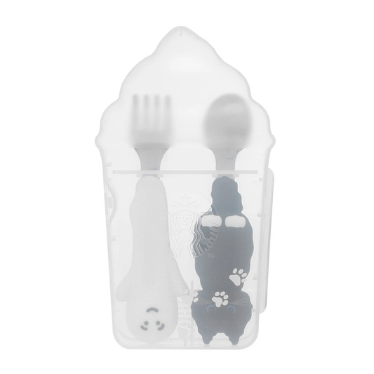 Starbucks Halloween 2025 Cat & Ghost Cutlery Set