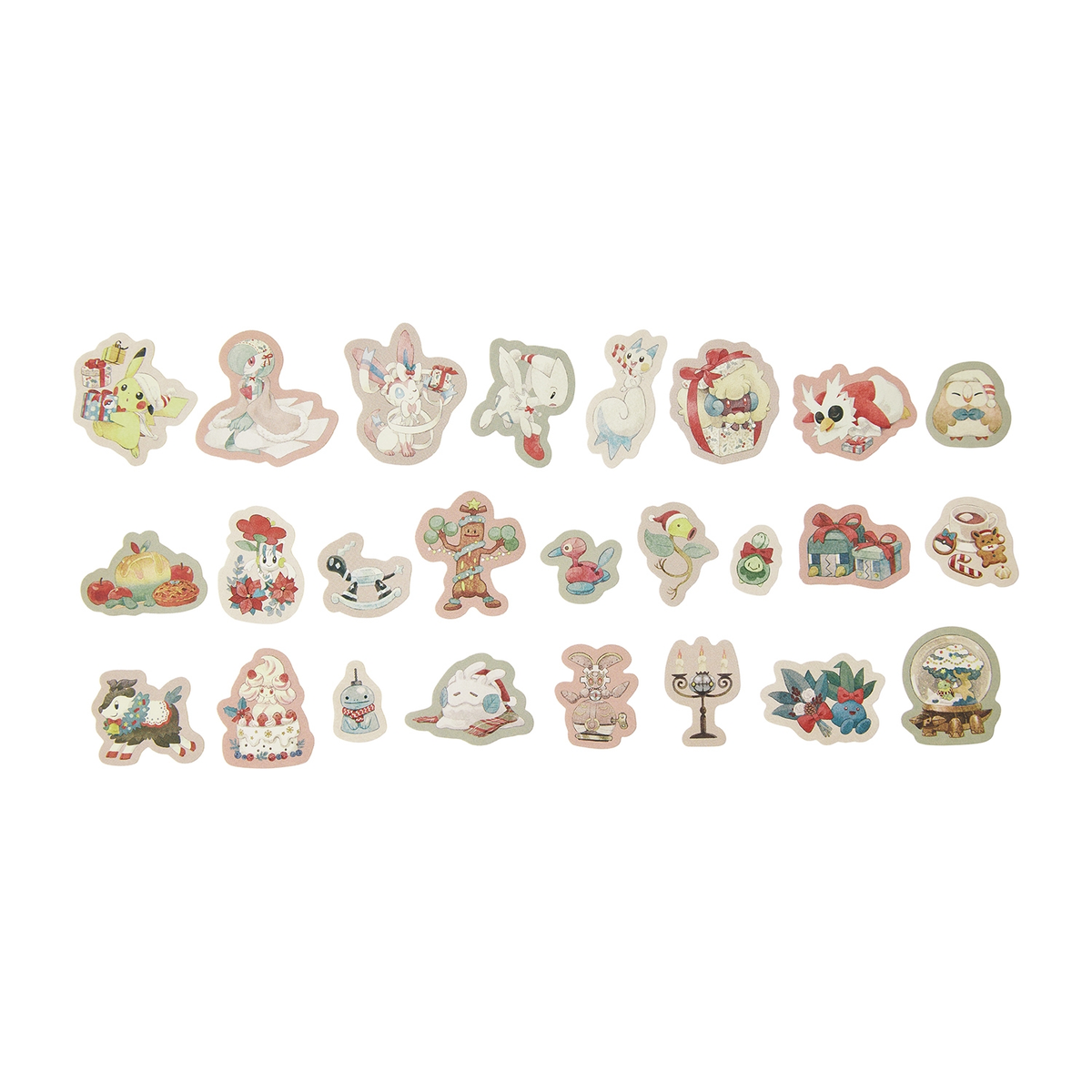 Pokemon Holiday Blessings Assorted Stickers