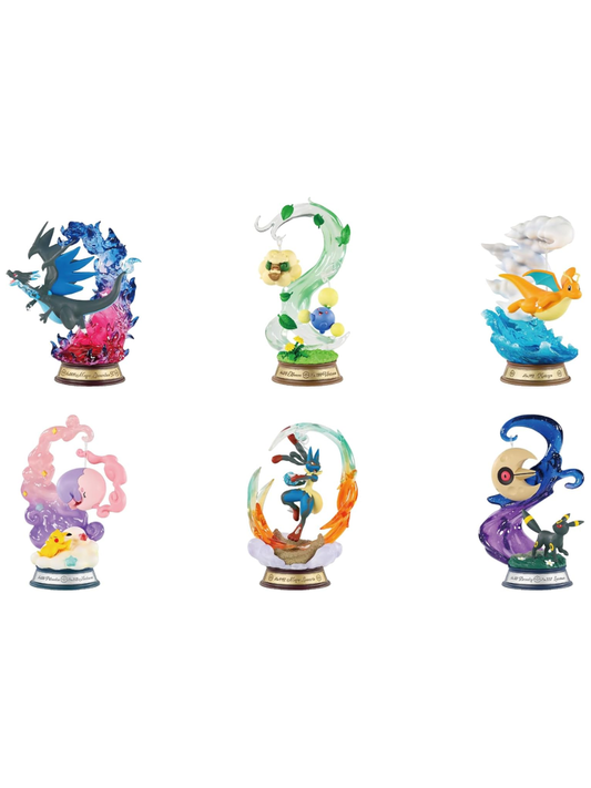 Re-Ment Pokémon Swing Vignette Collection 4 Moving Diorama Figure Box Set Complete 6 Types