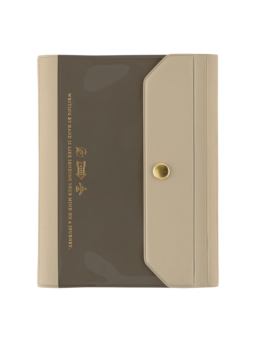 Hobonichi Techo Aileron Gray Cover Original Size A6 PVC Planner Cover with Snap Closure