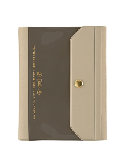 Hobonichi Techo Aileron Gray Cover Original Size A6 PVC Planner Cover with Snap Closure