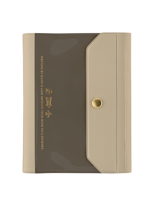 Hobonichi Techo Aileron Gray Cover Original Size A6 PVC Planner Cover with Snap Closure