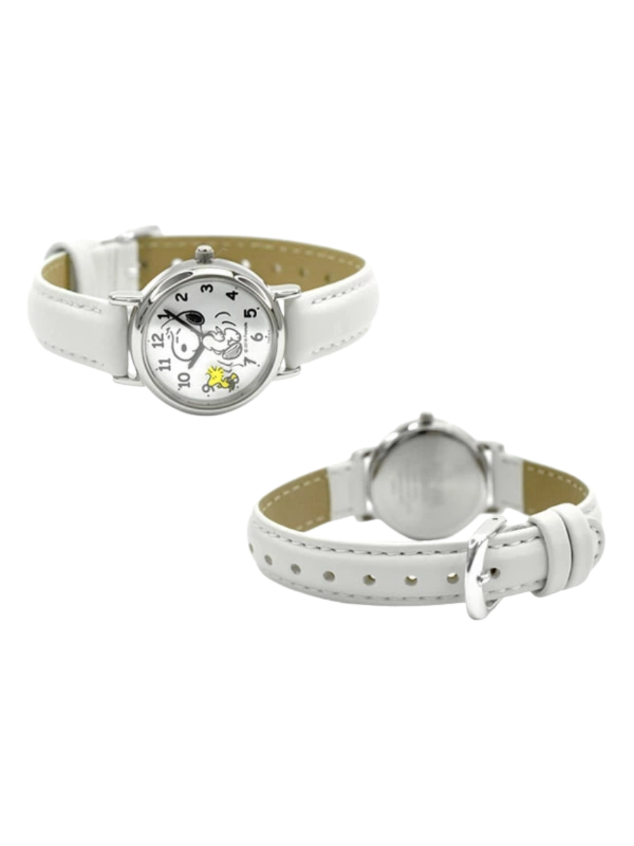 CITIZEN Q&Q Snoopy PEANUTS Quartz Analog Watch White P003-314