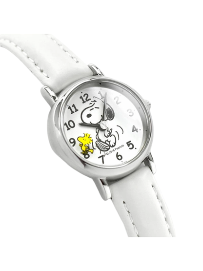 CITIZEN Q&Q Snoopy PEANUTS Quartz Analog Watch White P003-314