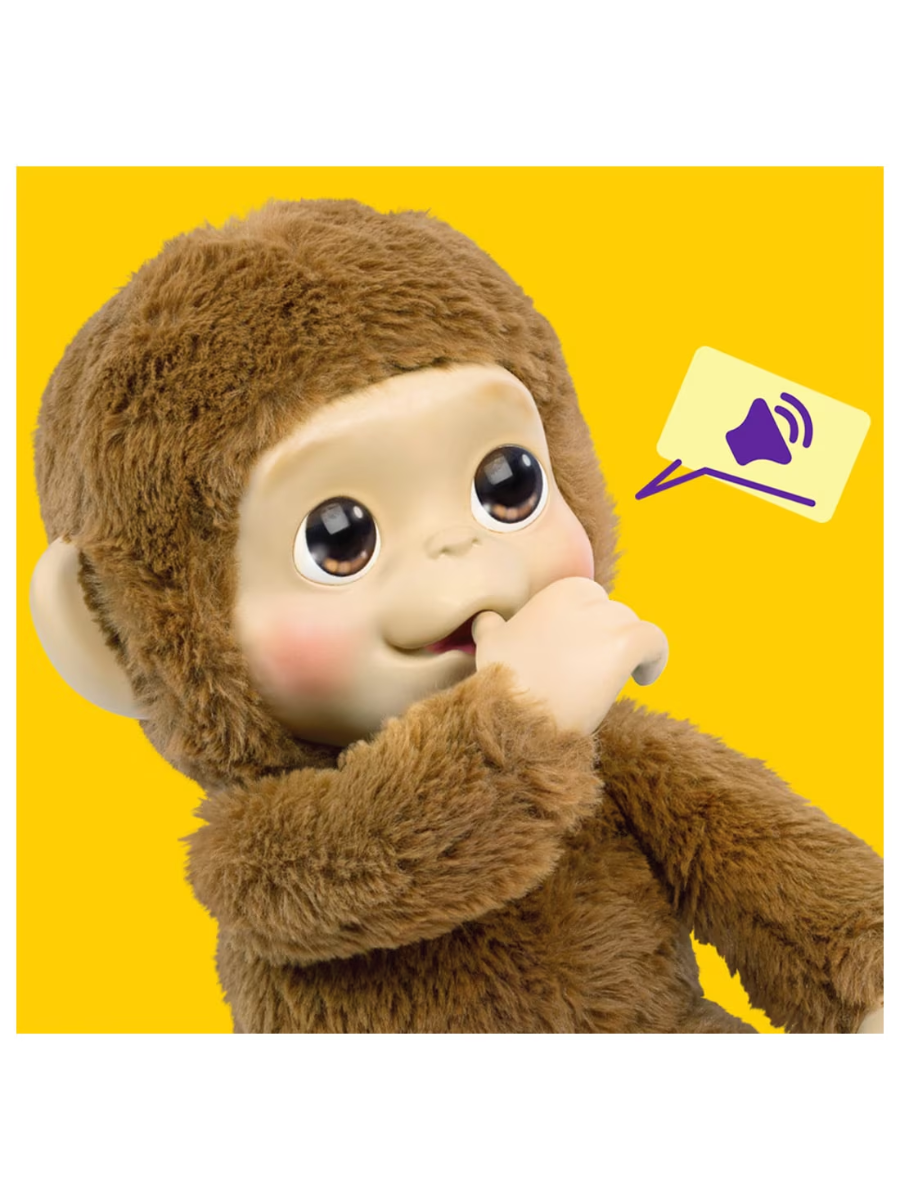 Baby Monkey Interactive Plush Toy