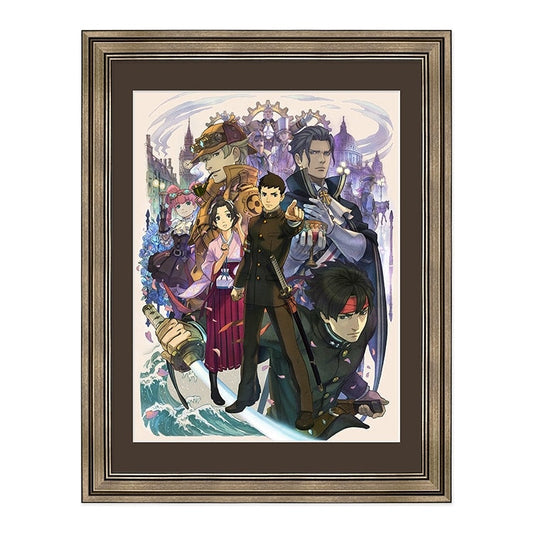 The Great Ace Attorney Main Visual Framed Character Fine Graph Art Print
