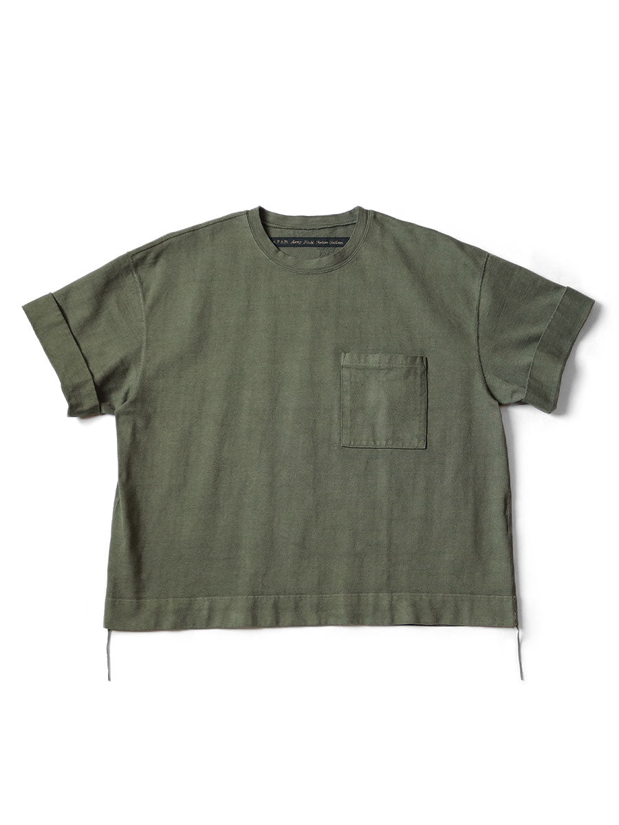 Kapital 16/- Heavyweight Jersey ARMY Beach Pack Tee