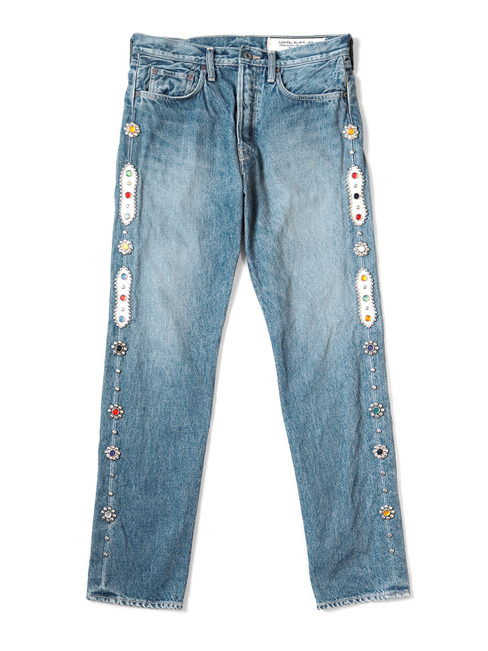 KAPITAL 14oz black denim 5P Monkey CISCO Pants