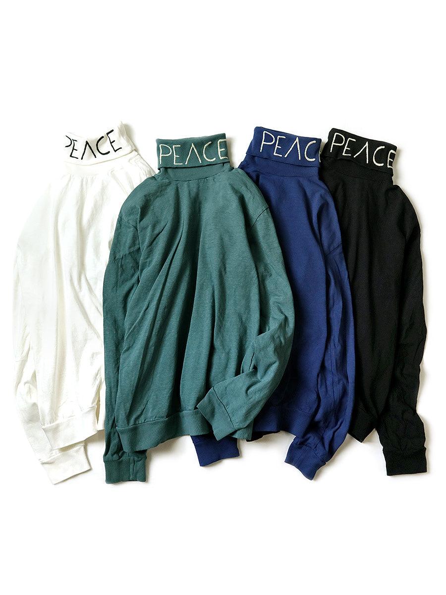 Kapital 18.5 / -Tianzhu High Neck long tee (PEACE embroidery)