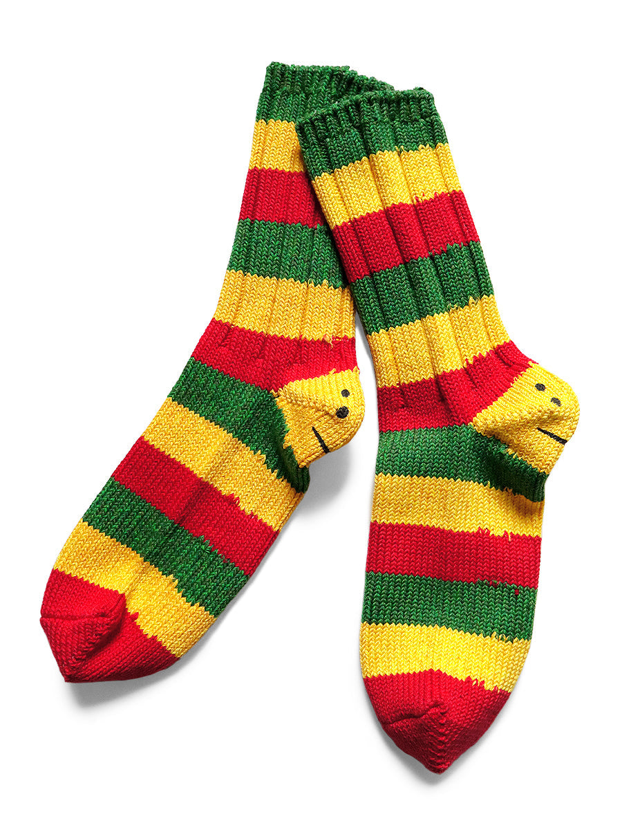 Kapital 56 Rasta RAINBOWY HAPPY HEEL socks