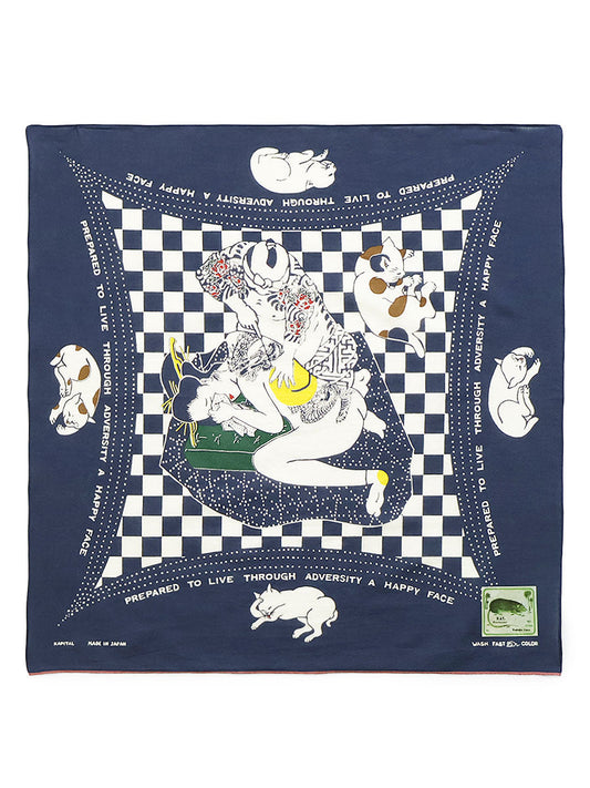 Kapital fastcolor selvedge bandana (RAINBOWY NO WOMAN NO CRY)