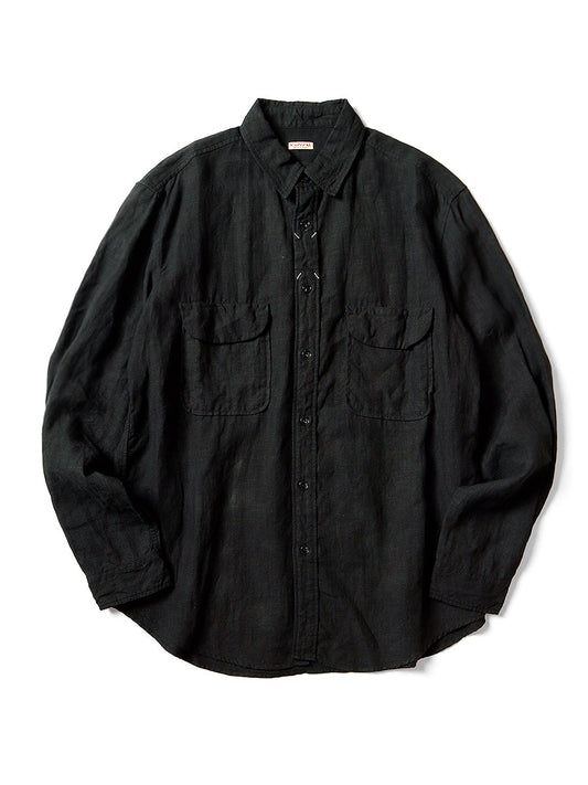 Kapital linen clip shirt (long sleeve)
