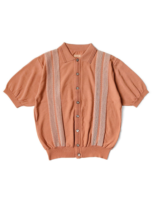 Kapital 14G Cotton Knit Oyster Aloha Polo Shirt