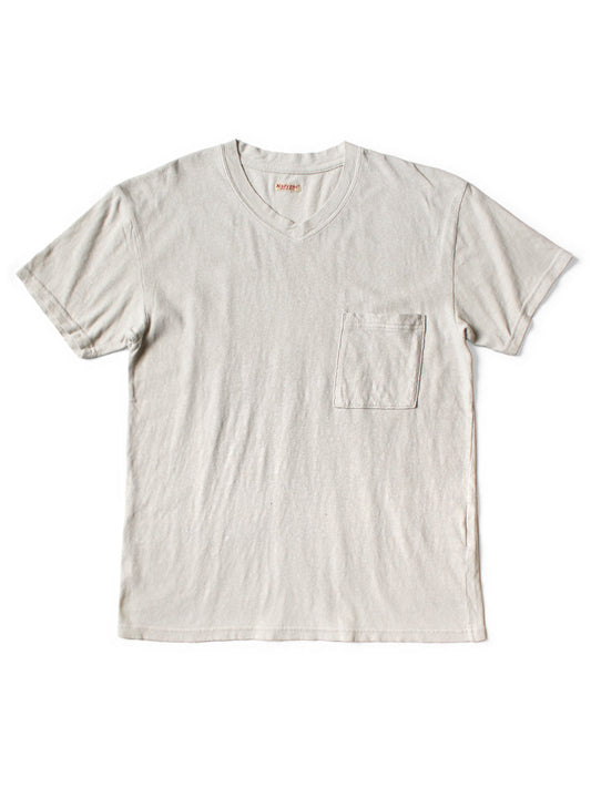 Kapital Gauze Jersey V-Neck Pocket T-Shirt Tee