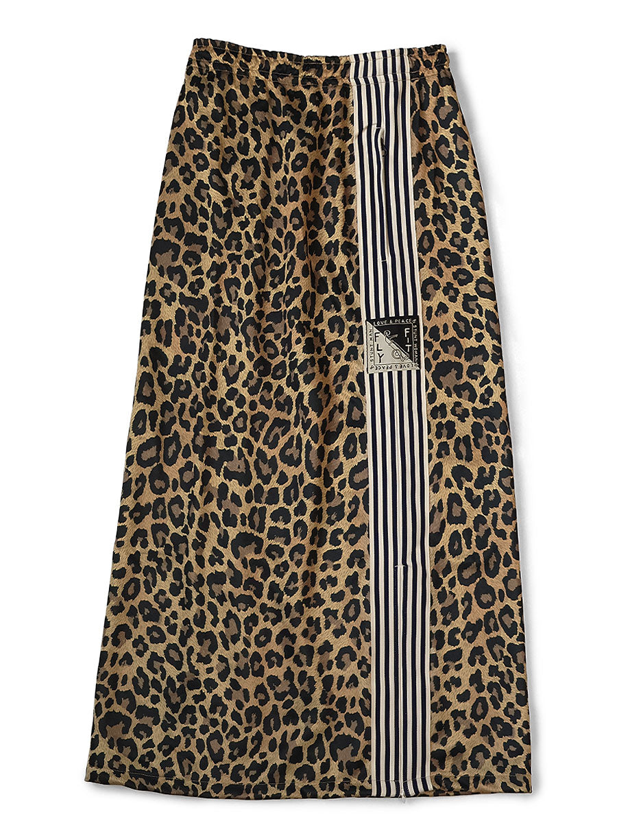 Kapital Smooth Jersey Leopard Print Stuntman Woman Skirt