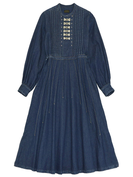 Kapital 11.5oz Denim Butterfly Concho Sundance Dress