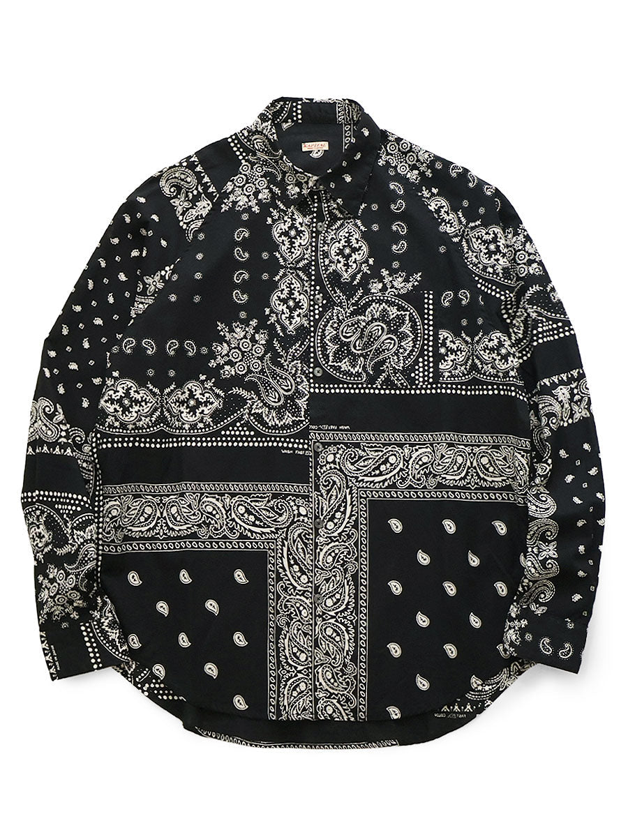 Kapital Gauze Rat Brand Bandana Patchwork Pattern Raglan Shirt